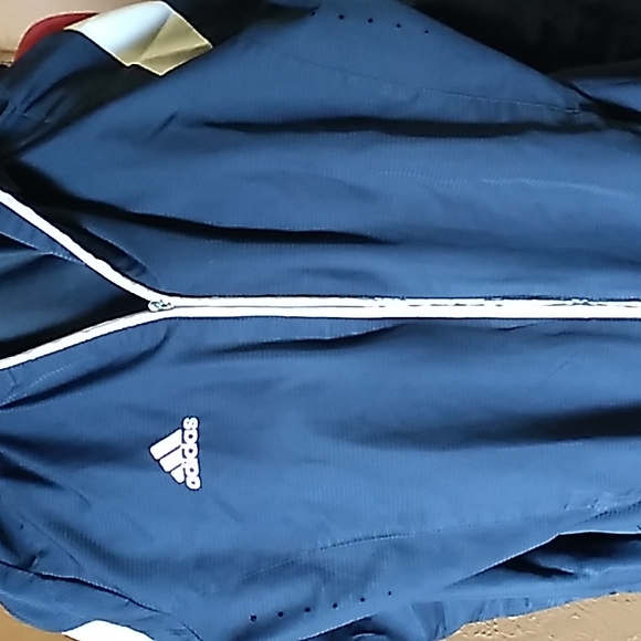 Adidas men's hooded jacket, navy medium - Picture 8 of 13
